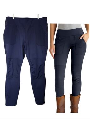 Carhartt Womens Force Fitted Stretch Leggings XL (16-18) Regular Navy Blue